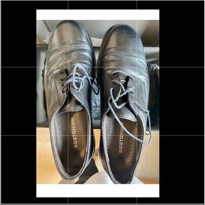 Bostonian Black Leather Italian Shoes Sz 9